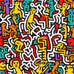 Ignorance = Fear, Keith Haring